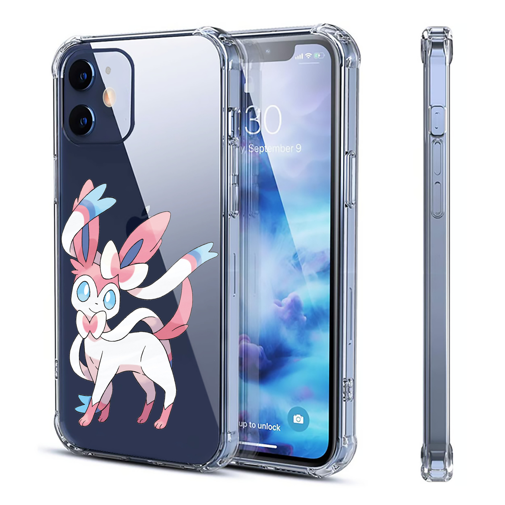 （画像用） ポケットモンスター Pokémon 【iPhone 12シリーズ対応】透明スマホケース（クリアソフトケース）